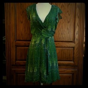 Silk Sofia Eugene wrap dress